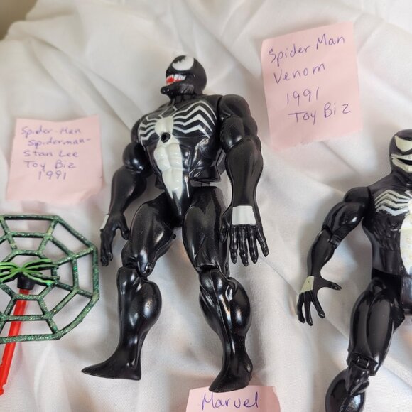 Spiderman Figure Lot of 6 NEAR MINT Venom Man-Spider Radioactive - Picture 4 of 16